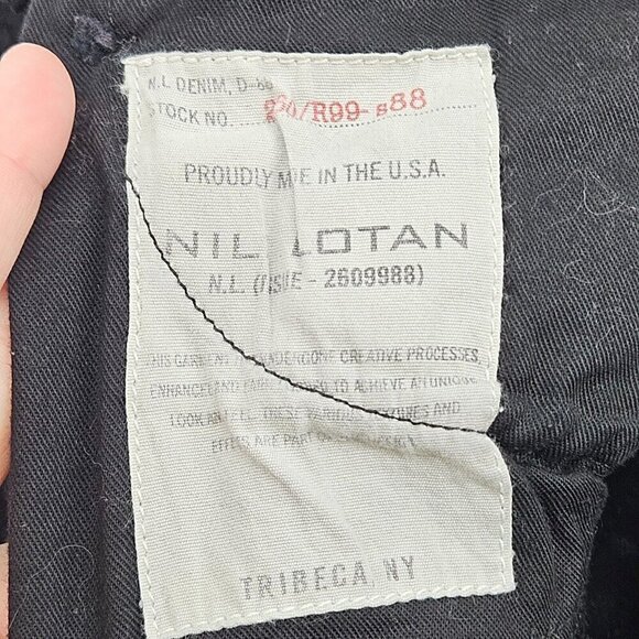 Nili Lotan Skinny Jean Black Frayed Hem Women’s Size 28 Classic Denim Minimalist - Picture 5 of 10